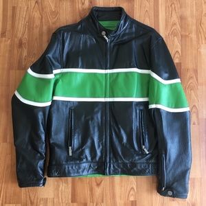 Men’s Leather Racer Jacket Wilson’s Leathers M vintage